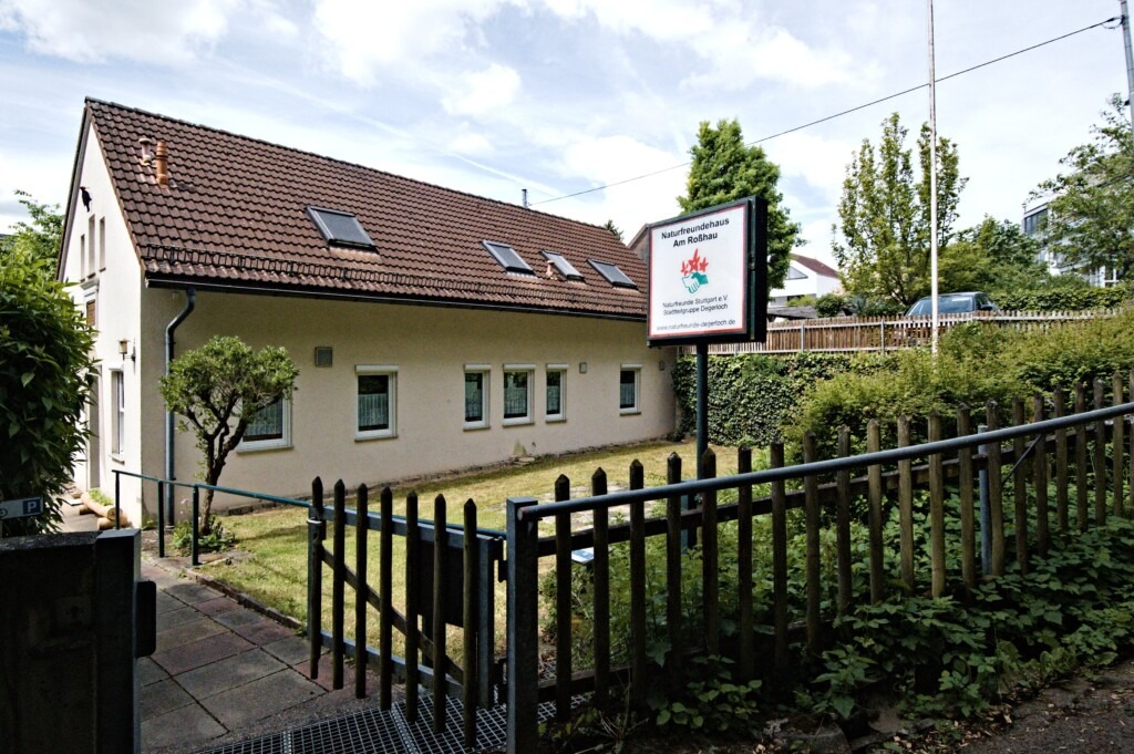 Naturfreundehaus Am Roßhaus, Blick vom Zaun
